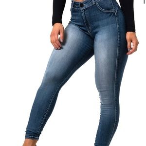 Fit Jeans Contour V2 Mid Waisted Sapphire Blue
